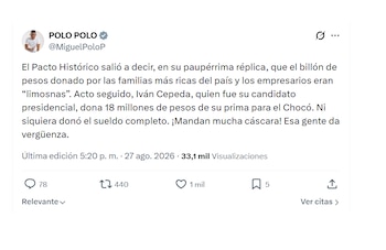 Miguel Polo Polo atizó sus críticas al Pacto Histórico