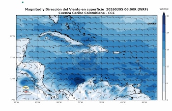 Un pronóstico técnico prevé jornadas