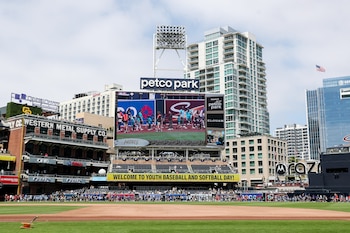 Petco Park fue nombrado el mejor estadio de béisbol de Estados Unidos por USA Today en 2016 (David Frerker/Imagn Images/Vía REUTERS).