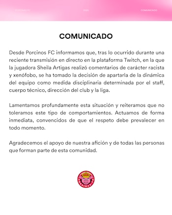 Tras la polémica, el club