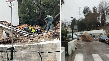 El desprendimiento de una roca