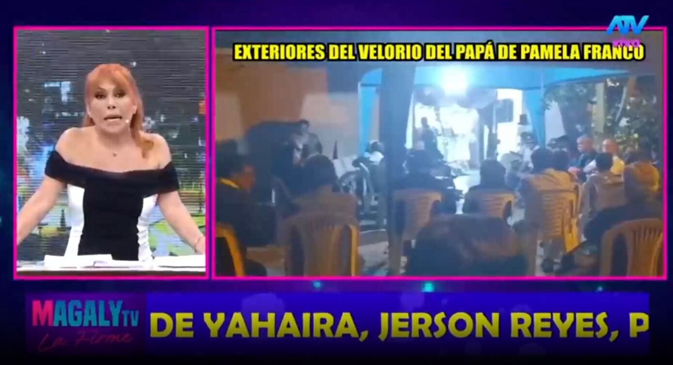 Magaly Medina expresó sus condolencias a Pamela Franco por la pérdida de su padre. (Captura: Magaly Tv La Firme)