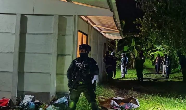 El OIJ realizó al menos tres allanamientos en Horquetas e intervino un búnker donde halló droga durante la investigación del secuestro./ (La Mesa Redonda)