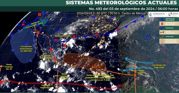 Estos sistemas meteorológicos influirán en