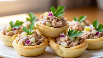 Receta de canastitas de atún, rápida y fácil