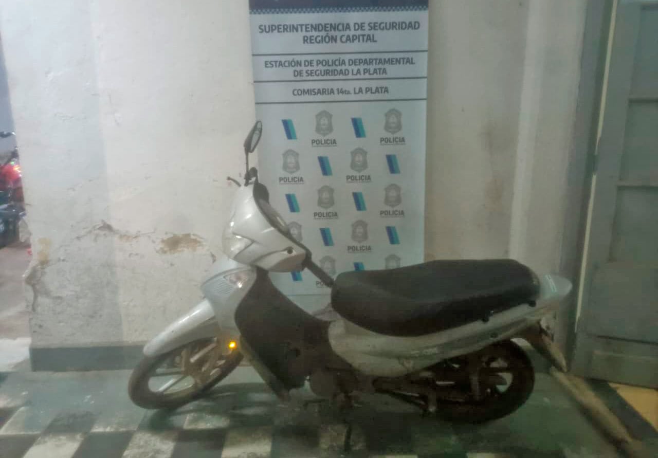 La moto robada tenía GPS y la víctima logró recuperarla