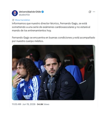 Fernando Gago internado