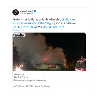 El posteo que realizó Marcelo