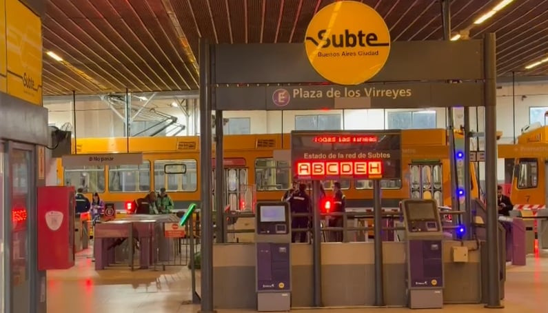 Paro total en el subte de CABA y Premetro por detención de metrodelegados