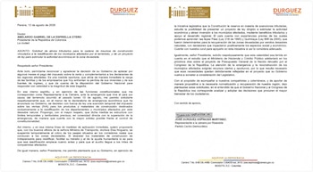 El representante pidió que las necesidades de la emergencia sean incluidas en la discusión del Presupuesto General de la Nación -crédito José Durguez Espinoza