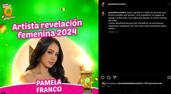 Pamela Franco compartió su alegría