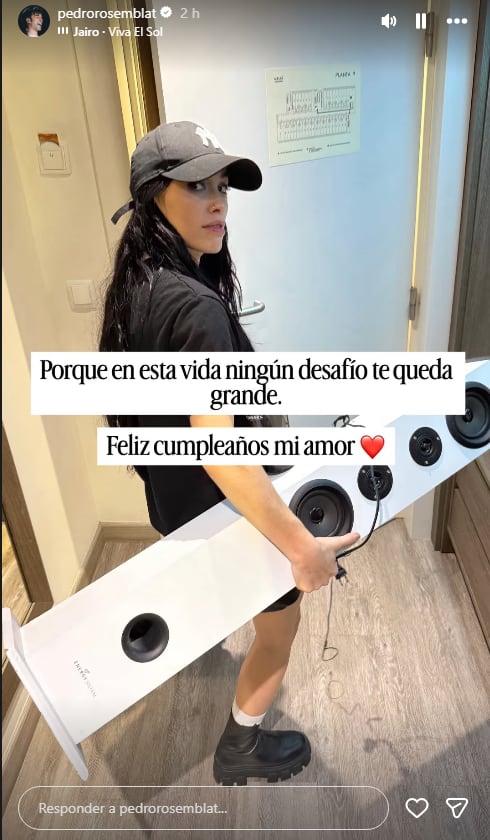 El saludo de Pedro Rosemblat a Lali Espósito por su cumpleaños