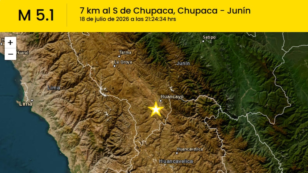 El Instituto Geofísico del Perú reportó que el 18 de julio de 202 (1)
