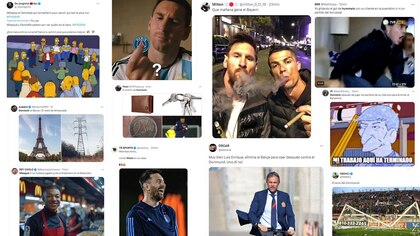 Estallaron los memes por la eliminación del PSG de la Champions League: Mbappé, Dembelé y las “reacciones” de Messi y Barcelona