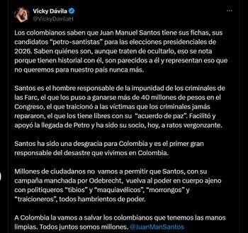 La precandidata presidencial acusó al