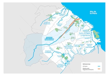 Ubicación de los arroyos (Crédito