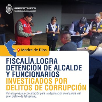 Fiscalía detiene a alcalde y