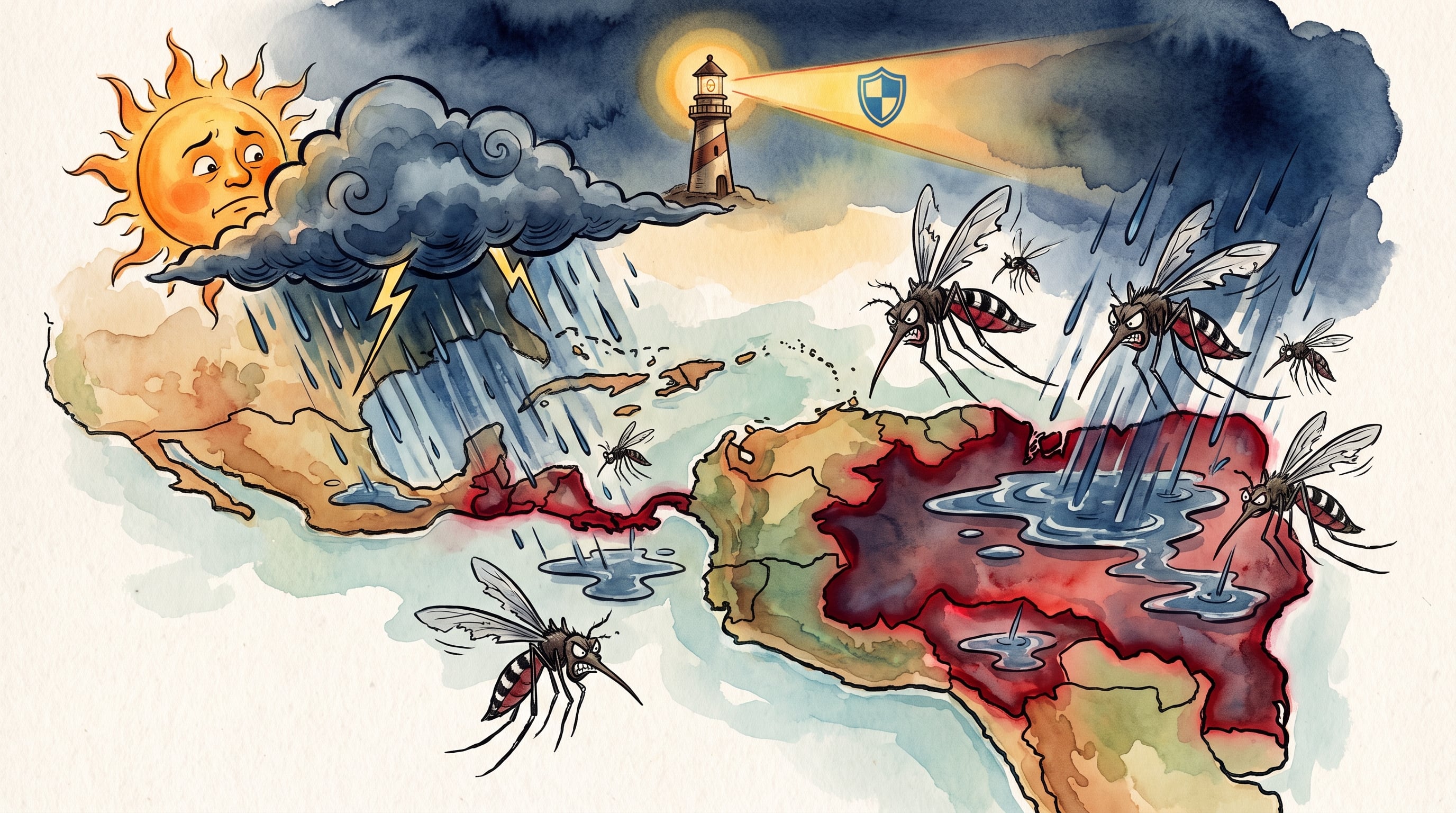 En las Américas, el dengue mantiene una tendencia a la baja durante 2026, con alrededor de 1.66 millones de casos sospechosos hasta la semana epidemiológica 35, 57% menos que en el mismo período de 2025. (Imagen Ilustrativa Infobae)