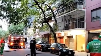 Incendio en edificio de Belgrano