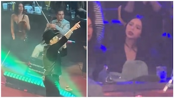 Ángela Aguilar y la violinista