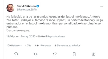 Faitelson lamentó la muerte de
