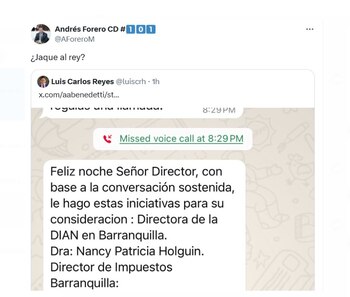 Andrés Forero compartió en sus