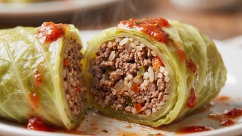 Receta de niños envueltos de carne, rápida y fácil