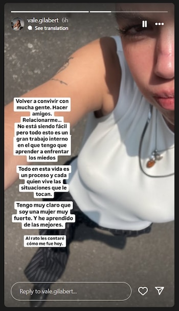 La modelo Valentina Gilabert comparte