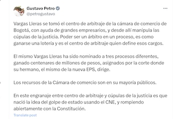 El presidente Gustavo Petro aseguró