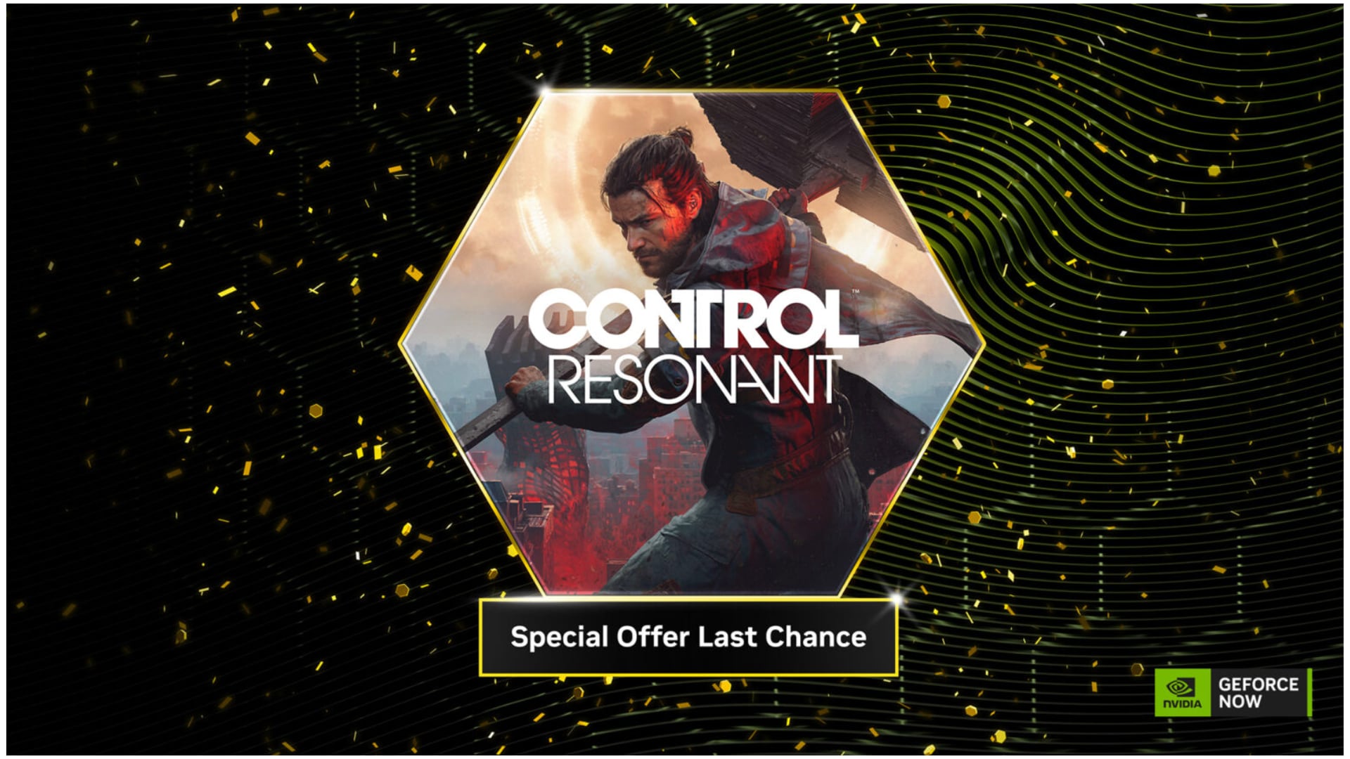 CONTROL Resonant se transmite desde la nube para los miembros de GeForce NOW Performance y Ultimate. (Nvidia)