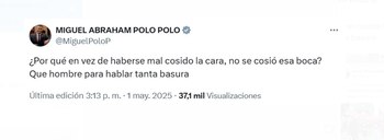Miguel Polo Polo usó su