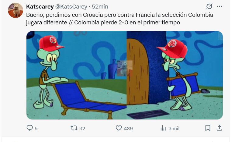 La goleada 3-1 de Francia “B” a Colombia fue el inicio del viacrucis futbolero en Semana Santa - crédito X