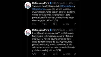 Defensoría se pronunció
