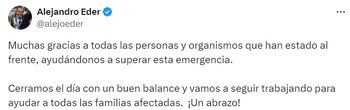 Publicación de Alejandro Éder, alcalde