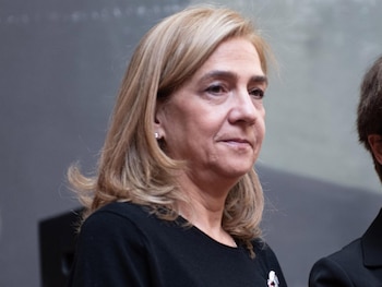 La infanta Cristina en una