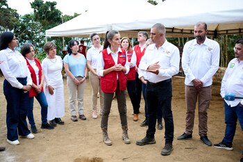 La reina Letizia en su