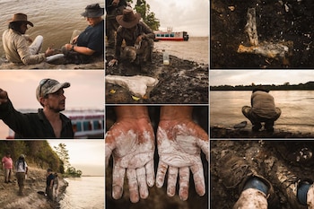 Expedición paleontológica en la Amazonía.