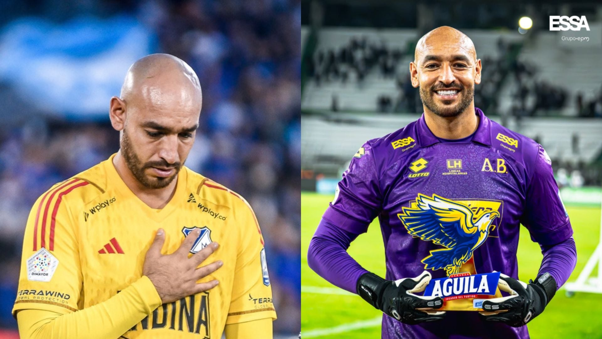 Diego Novoa confesó que reencontró la felicidad con su llegada al Atlético Bucaramanga, después de pasar por Millonarios - crédito LosMillonarios.Net/@bucaramangaoficial/Instagram