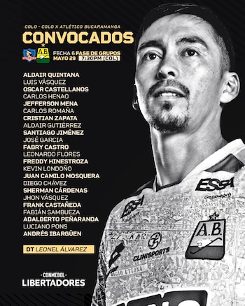 El cuadro santandereano dirigido por Leonel Álvarez, buscará la hazaña de ganar en Chile con estos jugadores - crédito @ABucaramanga / X