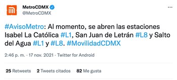 Metro de la CDMX sufrió