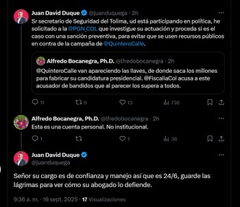 El cercano a Quintero y