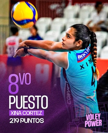 Xina Cortez superó la barrera de los 200 puntos en la Liga Peruana de Vóley 2025/2026.