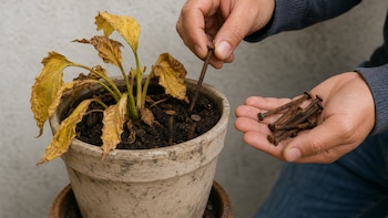 Clavar tres clavos oxidados en la maceta de tus plantas: ¿Los expertos en jardinería sugieren hacerlo?