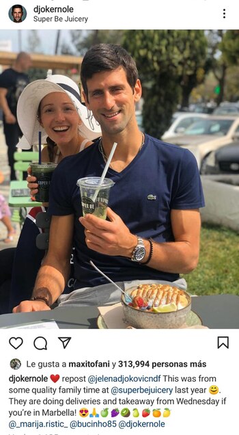 Djokovic está casado con Jelena