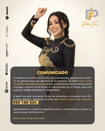 El equipo de 'Pamela Franco