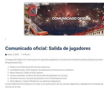 El equipo de Medellín hizo