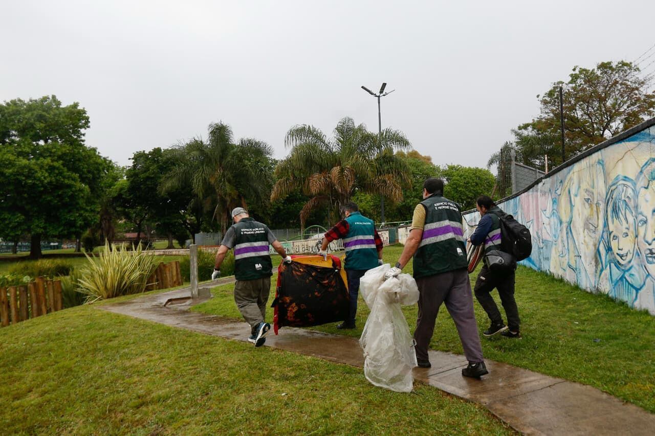 El Gobierno porteño llevó a cabo un nuevo operativo para desalojar cerca de mil manteros
