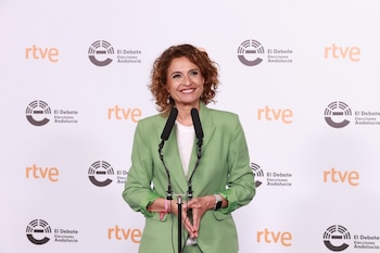 La secretaria general del PSOE-A y candidata a la Presidencia de la Junta de Andalucía, María Jesús Montero (Rocío Ruz / Europa Press)