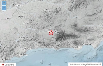 29/08/2026 Mapa de la provincia de Granada que señala el epicentro de un terremoto registrado en Huétor Vega.
ANDALUCÍA ESPAÑA EUROPA SOCIEDAD GRANADA
IGN