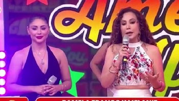 Pamela Franco no dudó en responder a Janet Barboza tras encararla en vivo. América Hoy/ América TV